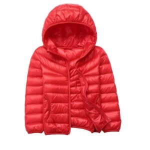 Light Weight 90 % Duck Fur Down Jacket - Red Colour